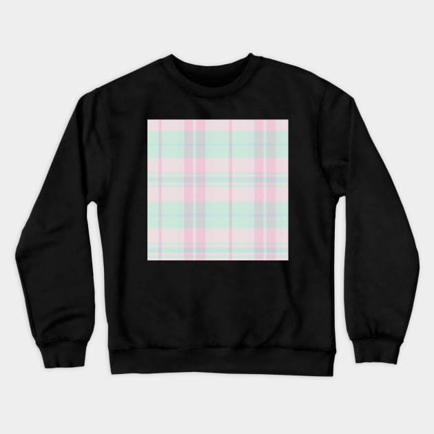 Pastel Aesthetic Arable 2 Hand Drawn Textured Plaid Pattern Crewneck Sweatshirt by GenAumonier